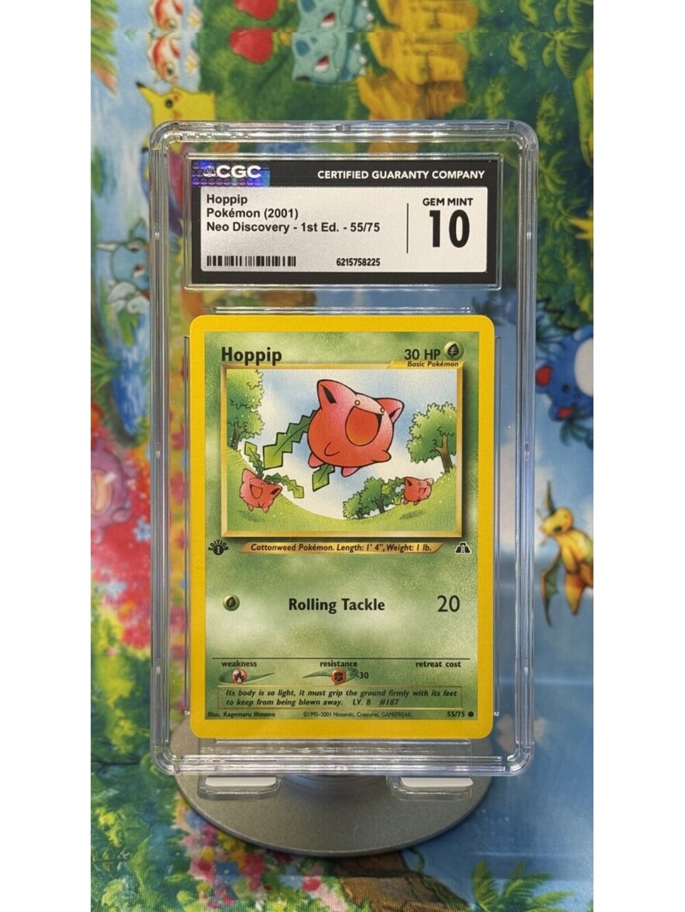 Hoppip Neo Discovery No. 55/75 2001 1st Edition CGC 10